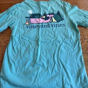 Vineyard Vines Kids' Teal Adventure Tee